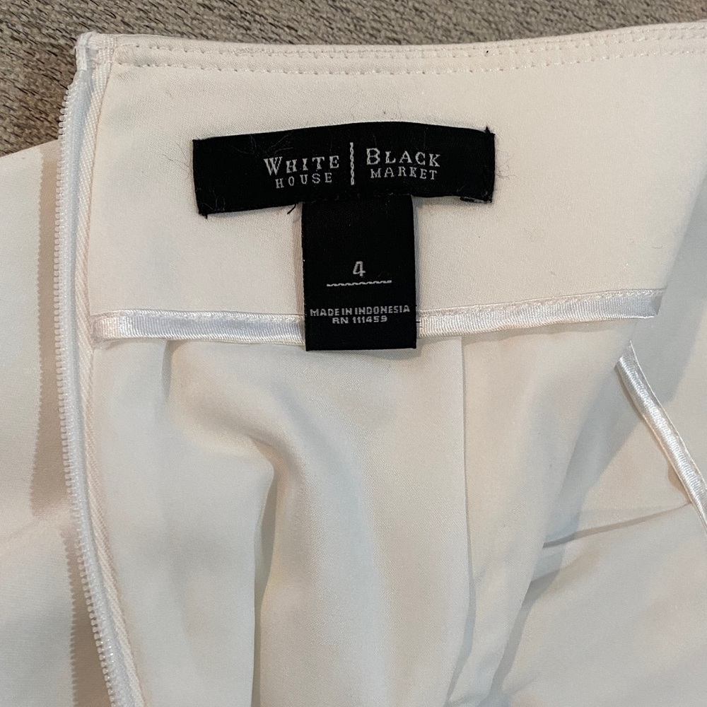 WHBM White Pencil Skirt - Picture 6 of 6
